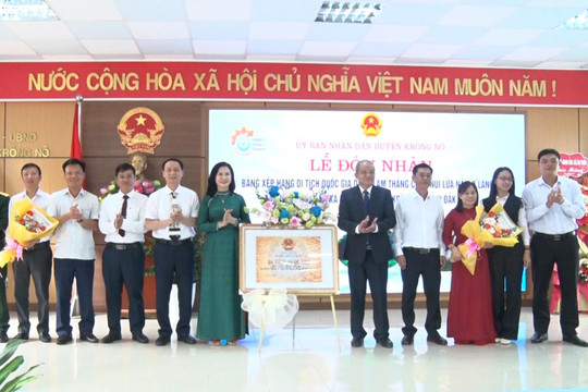 Đắk Nông đón nhận bằng xếp hạng di tích quốc gia núi lửa Nâm B’Lang