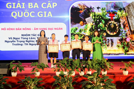 Trao 44 giải Cuộc thi sáng tạo dành cho thanh thiếu niên, nhi đồng cấp tỉnh