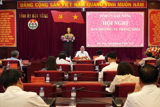 Phòng họp không giấy ở Tỉnh ủy Đắk Nông