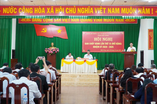 Đảng bộ Khối Đắk Nông thực hiện đạt 10/10 chỉ tiêu năm 2024