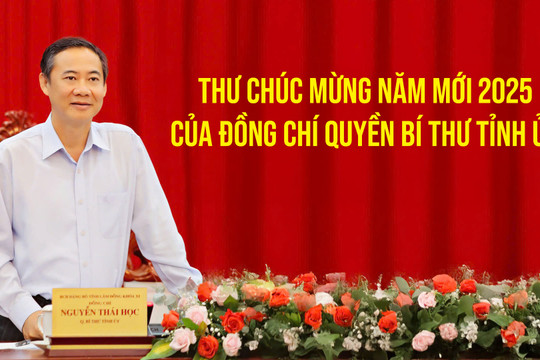 Thư chúc mừng năm mới 2025!