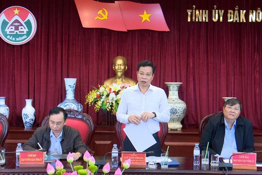 Đắk Nông khẩn trương hoàn thành việc sắp xếp, tinh gọn tổ chức bộ máy