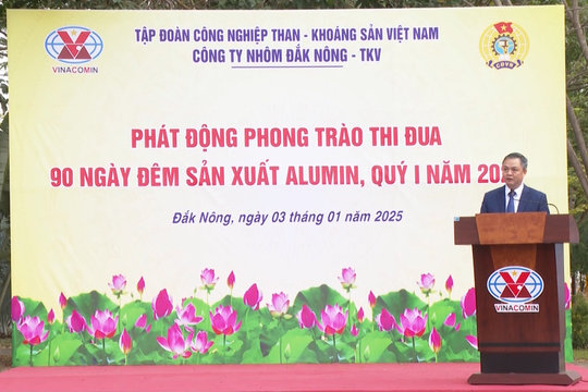Công ty Nhôm Đắk Nông thi đua lao động sản xuất