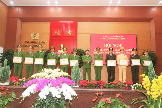 Công an TP Bảo Lộc hoàn thành xuất sắc nhiệm vụ năm 2024