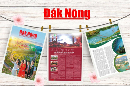 Báo Đắk Nông phát hành số báo đặc biệt “Xuân vươn mình 2025”