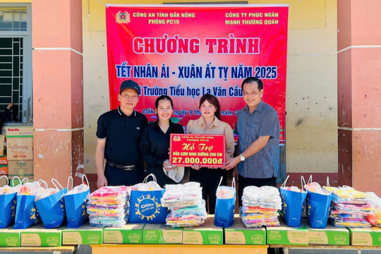 Chương trình “Tết nhân ái – Xuân Ất Tỵ 2025” tại huyện nghèo Đắk Nông
