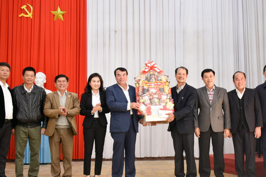 Phó Chủ tịch UBND tỉnh Phạm S thăm, chúc Tết các cơ quan, đơn vị và tri thức tiêu biểu, nghệ nhân, nghệ sĩ