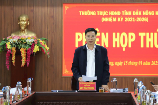 Thường trực HĐND tỉnh Đắk Nông cho ý kiến nhiều nội dung quan trọng