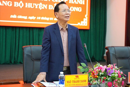 Bí thư Tỉnh ủy Đắk Nông kiểm tra công tác chuẩn bị đại hội Đảng tại Đắk Glong