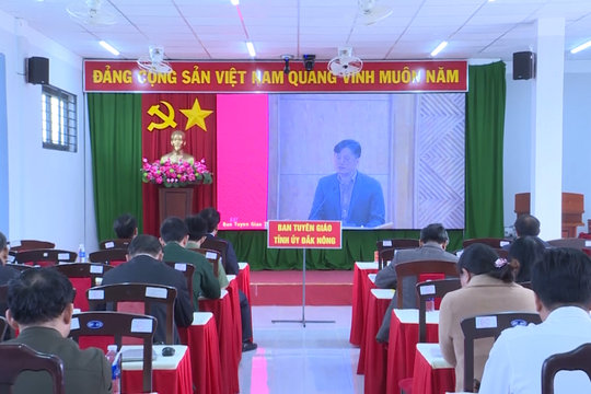 Hội nghị trực tuyến Báo cáo viên tháng 1/2025