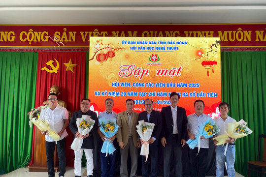 Đắk Nông gặp mặt hội viên, cộng tác viên văn học nghệ thuật