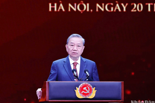 [Ảnh] Tổng Bí thư Tô Lâm dự Lễ trao Giải Búa liềm vàng lần thứ IX - năm 2024