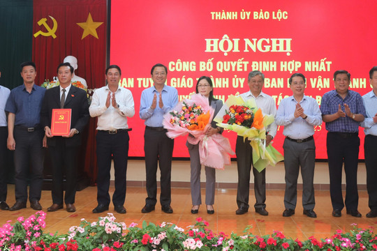 Đồng chí Nguyễn Minh Châu giữ chức Trưởng Ban Tuyên giáo và Dân vận Thành ủy Bảo Lộc
