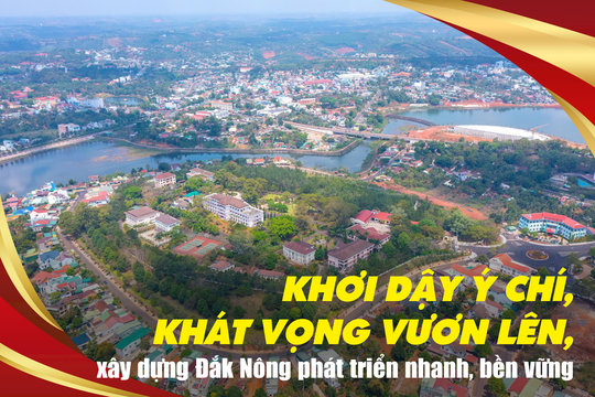 Khơi dậy ý chí, khát vọng vươn lên, xây dựng Đắk Nông phát triển nhanh, bền vững