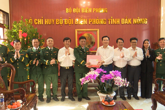 Chủ tịch UBND tỉnh Hồ Văn Mười thăm, chúc tết tại TP. Gia Nghĩa