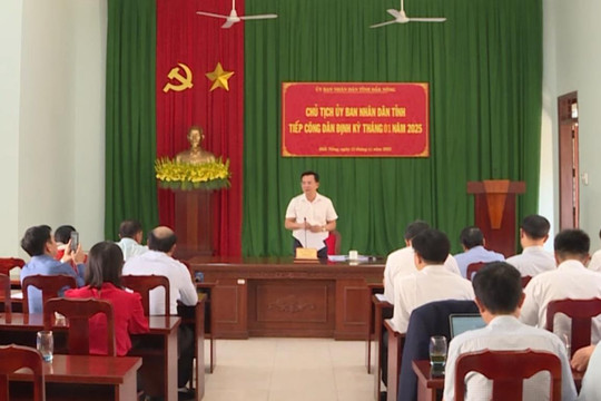 Chủ tịch UBND tỉnh Đắk Nông Hồ Văn Mười tiếp công dân