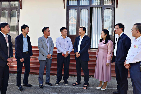 Quyền Bí thư Tỉnh uỷ Lâm Đồng Nguyễn Thái Học thăm, chúc Tết Báo Lâm Đồng và Đài PTTH tỉnh