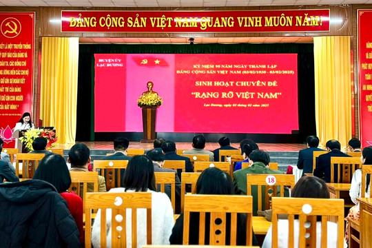 Lạc Dương: Sinh hoạt chuyên đề Rạng rỡ Việt Nam nhân kỷ niệm 95 năm Ngày thành lập Đảng Cộng sản Việt Nam