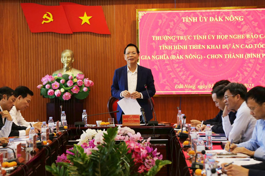 Đắk Nông quyết tâm khởi công Dự án cao tốc Gia Nghĩa - Chơn Thành trước 30/4