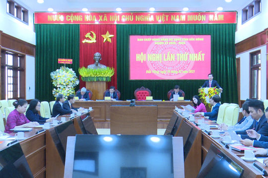 Hội nghị lần thứ nhất Ban chấp hành Đảng bộ UBND tỉnh Đắk Nông