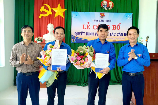 Đắk Glong có tân bí thư và phó bí thư huyện đoàn