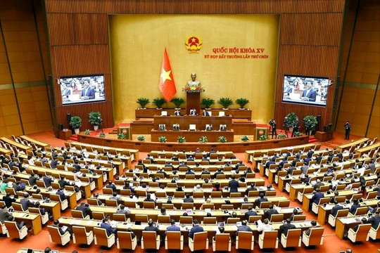 Biểu quyết thông qua Luật sửa đổi, bổ sung một số điều của Luật Tổ chức Quốc hội