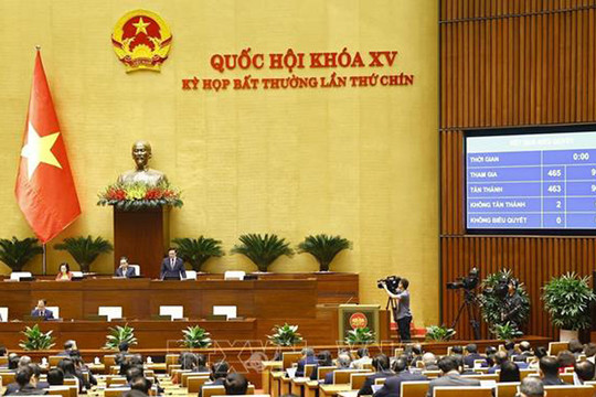 Bế mạc Kỳ họp bất thường lần thứ 9, Quốc hội khóa XV