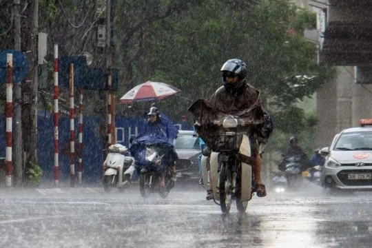 Cảnh báo mưa lớn ở khu vực Trung Bộ, Tây Nguyên và Nam Bộ