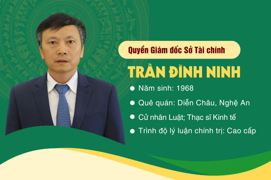 Ông Trần Đình Ninh làm Quyền Giám đốc Sở Tài chính Đắk Nông sau hợp nhất