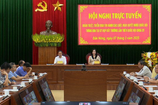 Quán triệt, triển khai các luật, nghị quyết mới