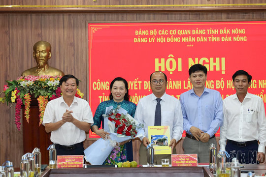 Công bố Quyết định thành lập Đảng bộ HĐND tỉnh Đắk Nông