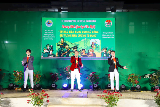 Văn nghệ phục vụ cán bộ, chiến sĩ, Nhân dân khu vực biên giới Đắk Nông
