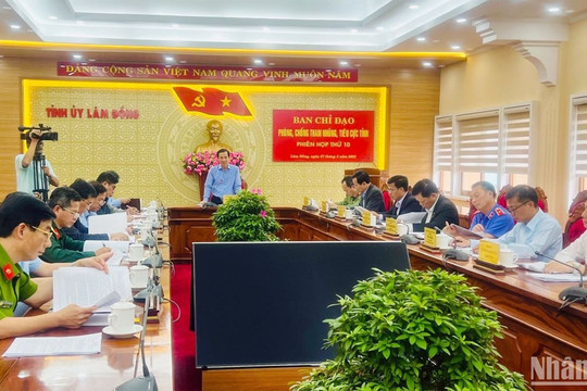 Lâm Đồng đưa 1 vụ án và 2 việc vào diện theo dõi về phòng chống tham nhũng, lãng phí, tiêu cực