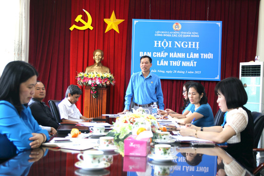 Ông Nguyễn Quang Hiệp giữ chức Chủ tịch lâm thời Công đoàn các cơ quan Đảng tỉnh Đắk Nông