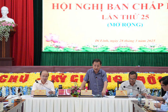 Hội nghị Ban Chấp hành Đảng bộ huyện Di Linh lần thứ 25