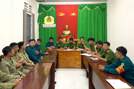 Đảm bảo an ninh chính trị, trật tự an toàn xã hội theo phương châm “địa phương, đơn vị nào giữ vững địa bàn đó"