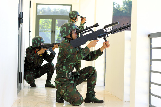 Lính trinh sát, cơ giới huấn luyện giỏi, sẵn sàng chiến đấu cao