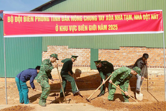 Khởi công xây nhà tặng người nghèo xã biên giới Đắk Nông