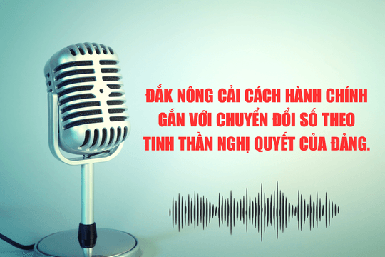 Đắk Nông cải cách hành chính gắn với chuyển đổi số theo tinh thần Nghị quyết của Đảng