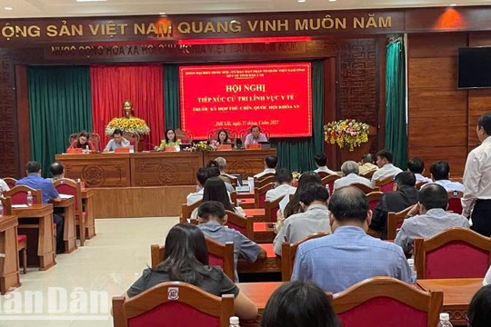 Đoàn đại biểu Quốc hội khóa XV tỉnh Đắk Lắk tiếp xúc cử tri chuyên đề về y tế