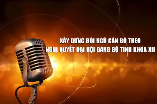 Xây dựng đội ngũ cán bộ theo Nghị quyết Đại hội Đảng bộ tỉnh khóa XII