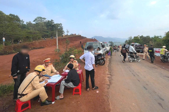 Ngăn chặn 78 thanh niên đến Đắk Nông tụ tập, gây rối