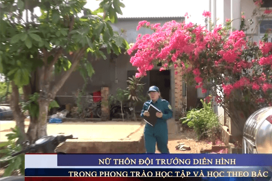 Nữ thôn đội trưởng điển hình trong phong trào học và làm theo lời Bác