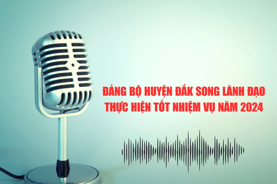 Đảng bộ huyện Đắk Song lãnh đạo thực hiện tốt nhiệm vụ năm 2024