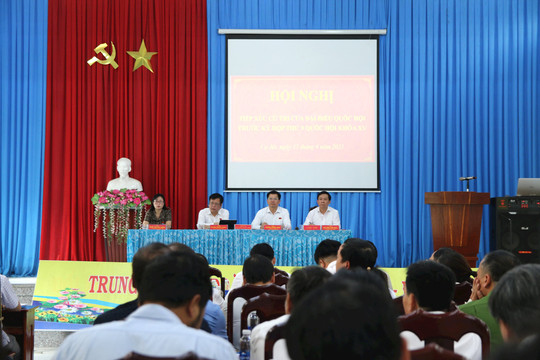 Đoàn ĐBQH tỉnh Đắk Nông tiếp xúc cử tri huyện Cư Jút