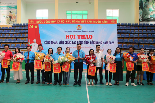 11 đội tranh tài Hội thao công nhân, viên chức, lao động tỉnh Đắk Nông