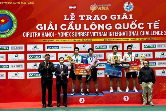 Giành Huy chương Vàng tại giải quốc tế, vận động viên và huấn luyện viên Đội tuyển Cầu lông Lâm Đồng nhận Bằng khen