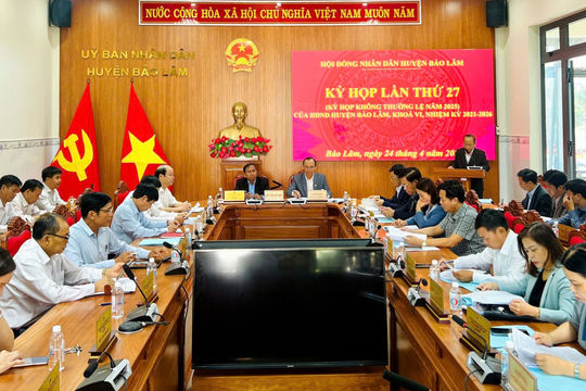 HĐND huyện Bảo Lâm tổ chức kỳ họp lần thứ 27
