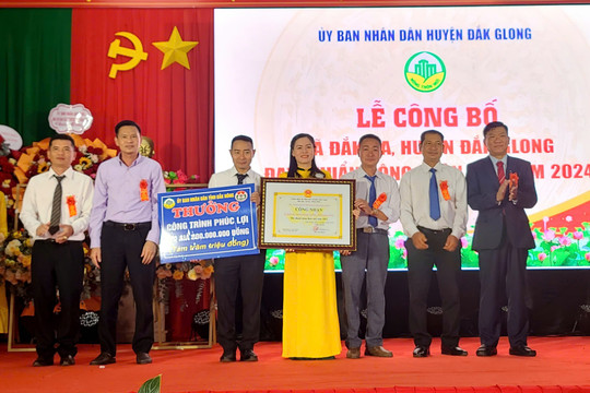 Huyện nghèo Đắk Nông có thêm xã đạt chuẩn nông thôn mới
