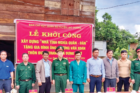 Lực lượng vũ trang huyện Lạc Dương chung tay vì người nghèo